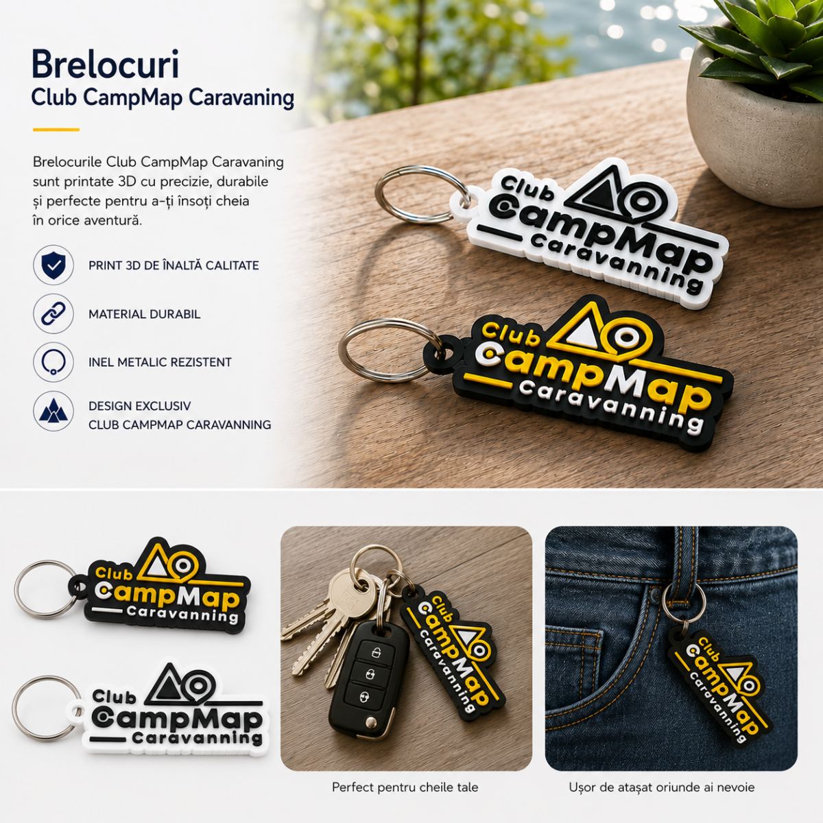 Breloc Club CampMap Caravanning Print 3D Premium